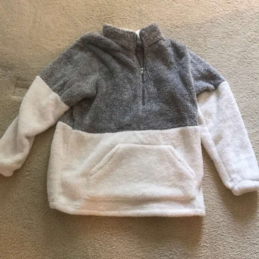 Half-Zip Sherpa Top
